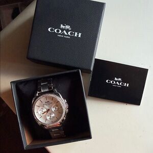 Coach Silver Dial Watch with silver metal Bracelet